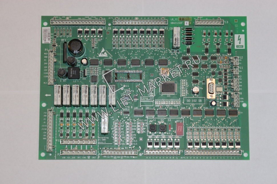Плата LB_II OTIS станции управления GBA21230F10, 
MCS-300 (LB2, LB 2, LB II, LB-II),   ОРИГИНАЛ фото