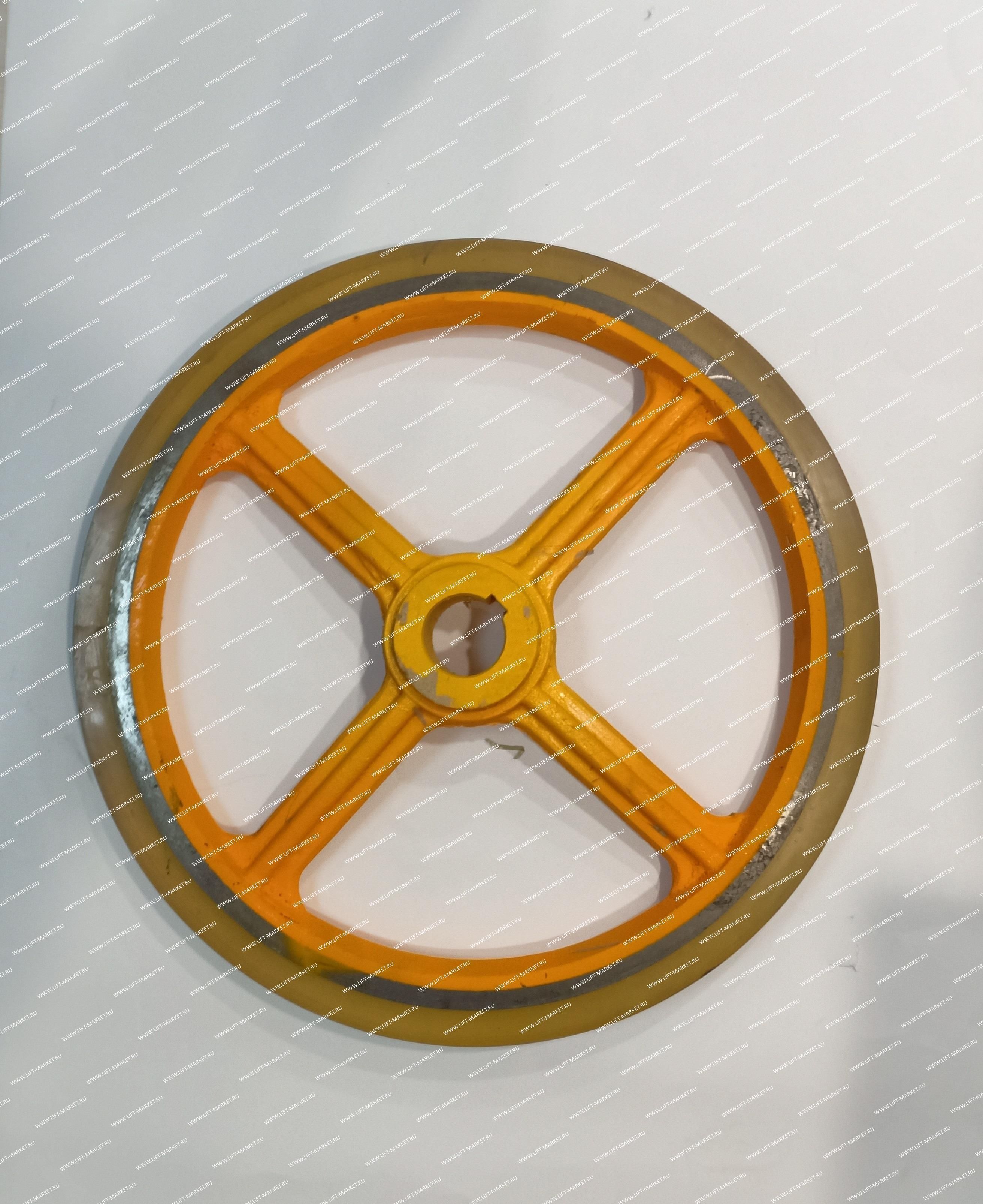 Приводное колесо поручня эскалатора SIGMA (Сигма) 457*45*34 мм , обрезиненное фото