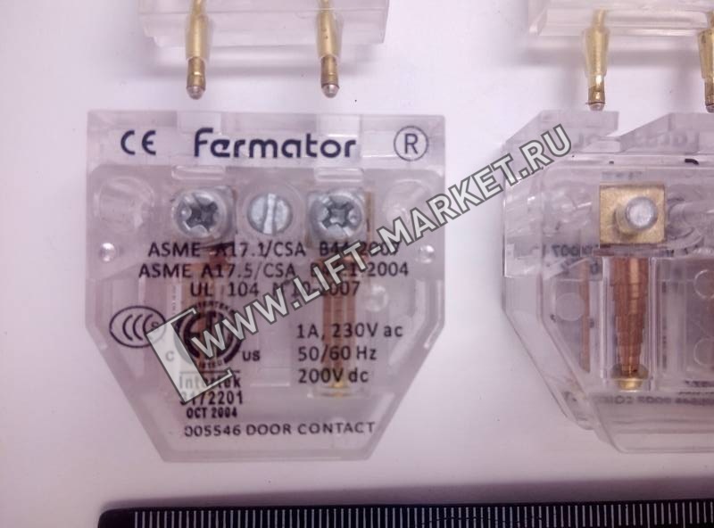 Электрический контакт дверей 40мм (комплект контакт и активатор), Fermator 4000.00000 фото