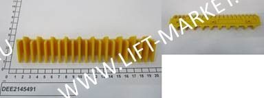 Демаркационная линия (фронтальная) KONE, желтая, L=189,8мм; 21 зубец фото