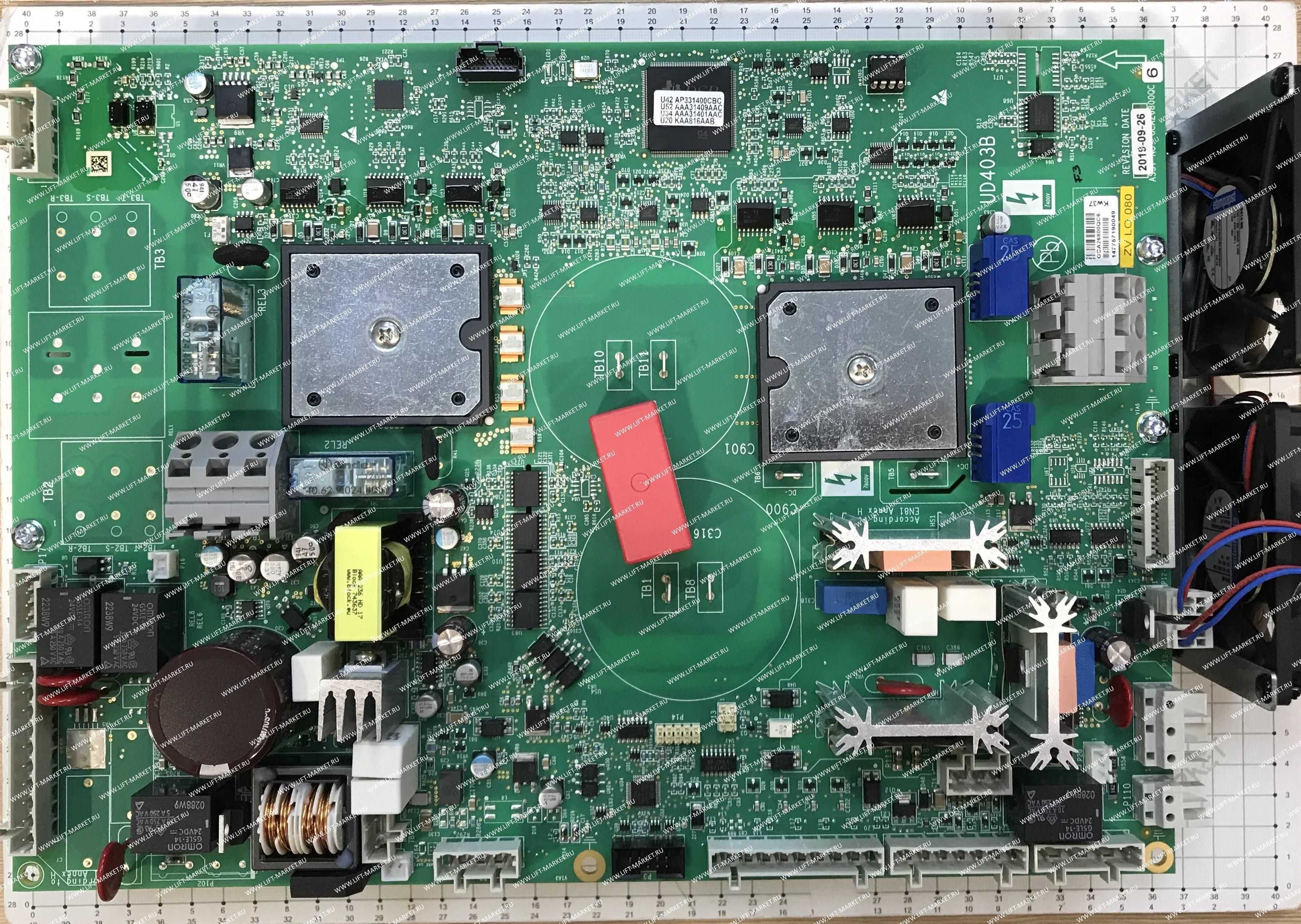 Плата частотного преобразователя GAA21305WS20 (замена для GBA26800QC6) 15 кВт  OTIS GIEN (ОТИС), Фра фото