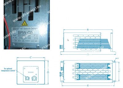 Тормозной резистор RST Elektronik, BRW-Q3, ED=20% фото