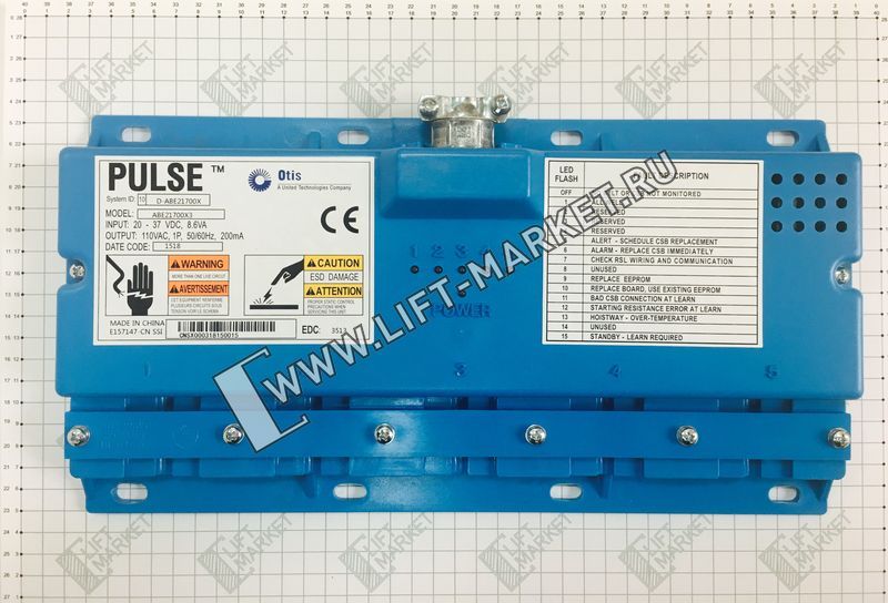 Блок контроля тяговых ремней  RBI CSB, ABA21700X3 (ABE21700X3) OTIS (ОТИС), 5 ремней, W=30мм,  32 KN фото