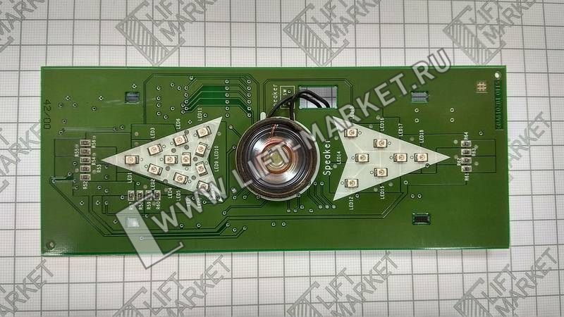 Плата Индикатор (табло), со стрелка ВВЕРХ/ВНИЗ c гонгом OTIS (ОТИС) GAA25005AF1 фото